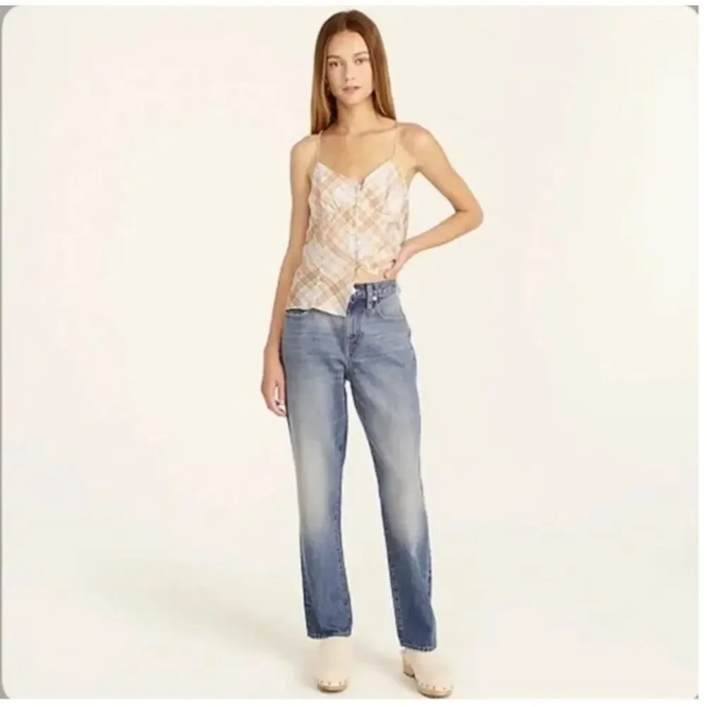 NWT J. Crew Women's Slouchy Boyfriend‎ Jeans in Paulette Wash BD370 Size 25
